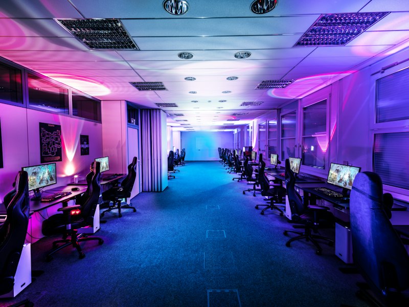 Event space set for a private party